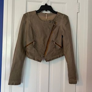 VEGAN LEATHER free people jacket
